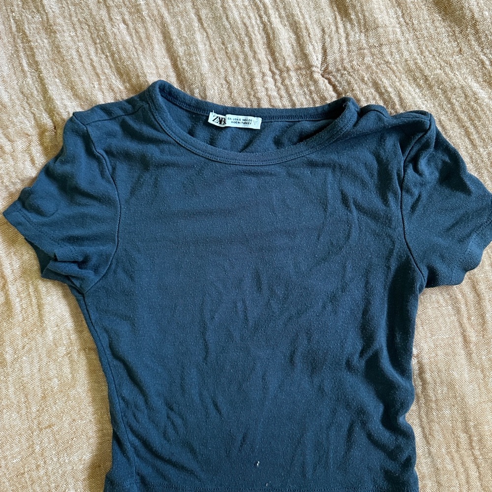 Zara Navy Blue T-Shirt